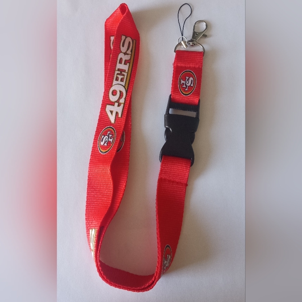 49ers Red Lanyard